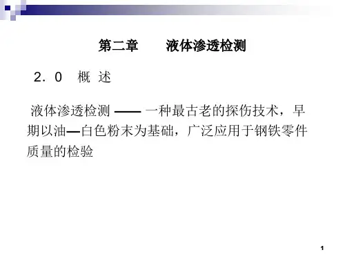 液体渗透检测PPT课件