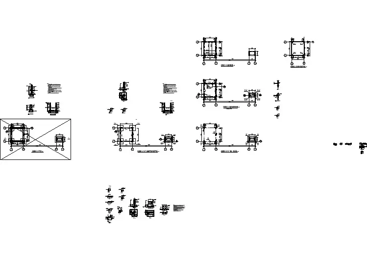 【CAD图纸】郊野公园景观设计全套施工图ys-17,18,19大门结构(精美图例)