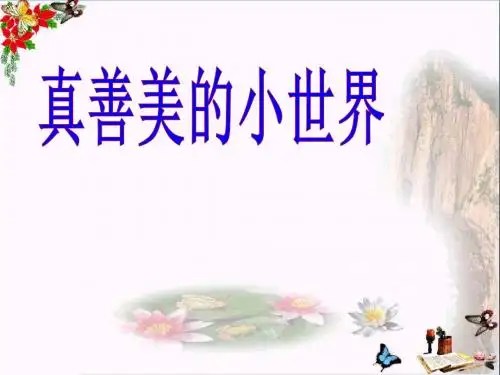 真善美的小世界 PPT精品课件2
