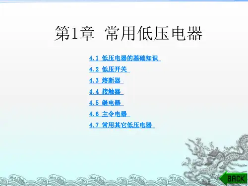 《常用低压电器介绍》PPT课件