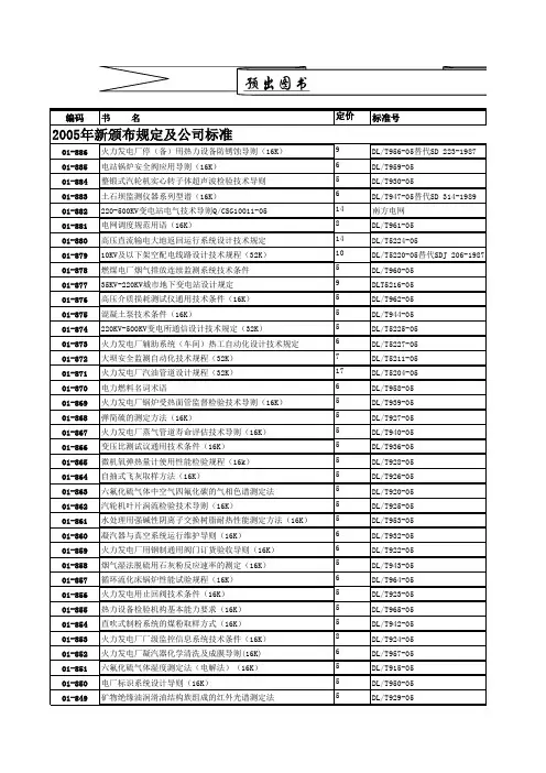 电力书目