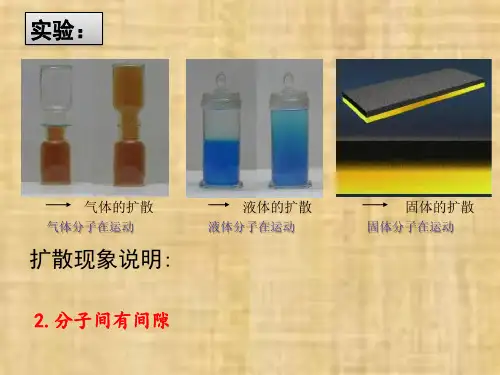 九年级物理第一节  分子热运动.ppt优秀课件