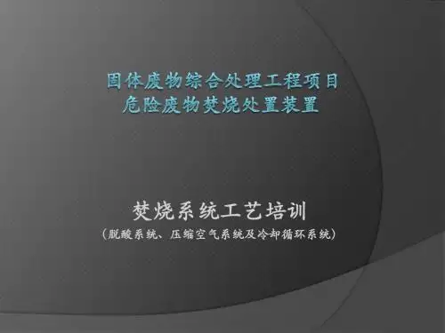 危废焚烧烟气处理