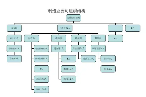 制造业公司组织结构 ppt课件