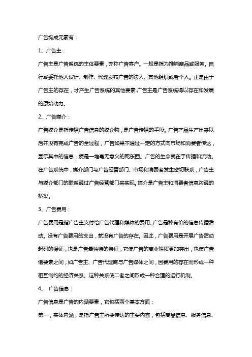广告构成元素