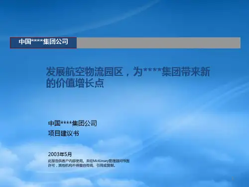 中国XXXX集团公司项目建议书(ppt33)(1)【优选文档】PPT