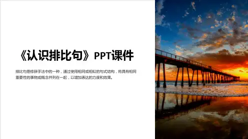《认识排比句》课件