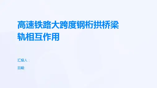 高速铁路大跨度钢桁拱桥梁轨相互作用