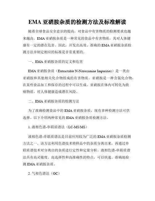 EMA亚硝胺杂质的检测方法及标准解读