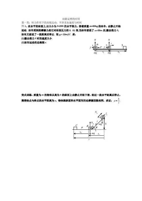 动能定理的应用的典型题