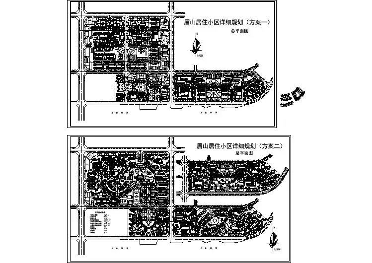 【设计图纸】居住小区规划平面 (2)(精选CAD图例) 