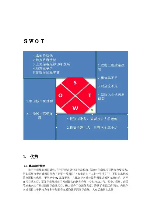华南城SWOT分析