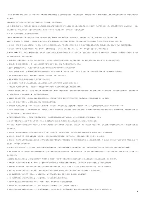 中国法制史名词解释(很全面的喔,已经排好版)