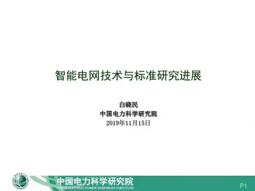 白晓民智能电网技术与标准研究进展-PPT精品文档