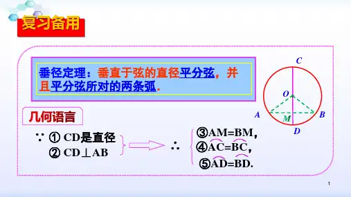 人教版九年级数学上册第二十四章圆24.垂直于弦的直径教学课件