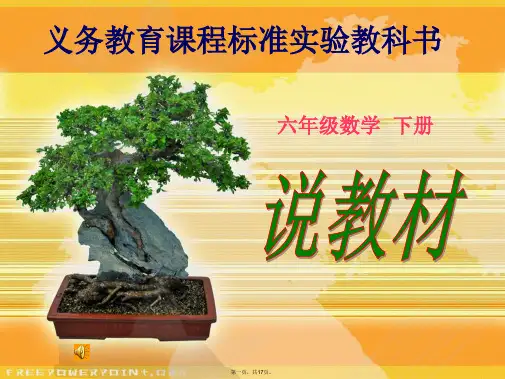 六年级数学下教材研说,知识树课件