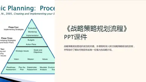《战略策略规划流程》课件
