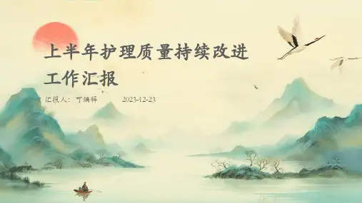 上半年护理质量持续改进工作汇报