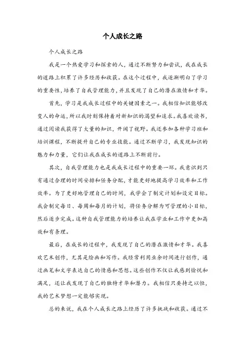个人艺术简历模板范文