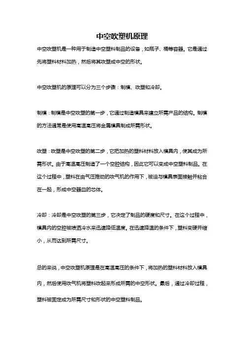 中空吹塑机原理