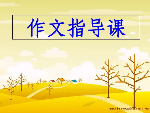 中学生写作常见问题及写作技巧指导(含佳作赏析)ppt课件