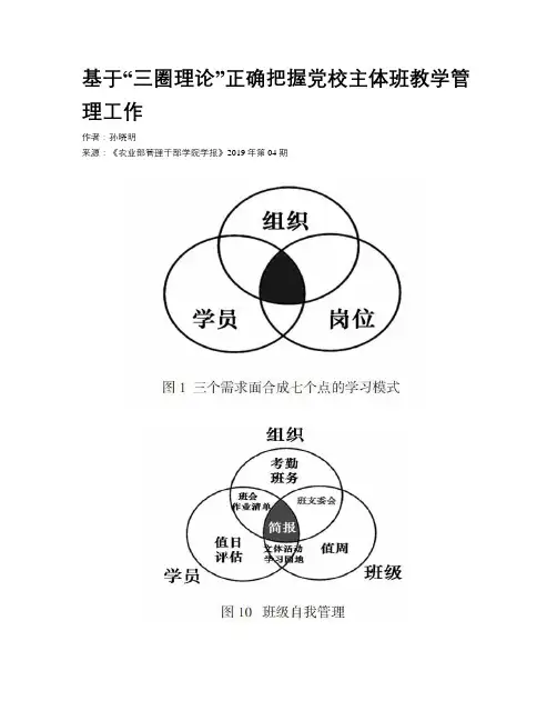 基于“三圈理论”正确把握党校主体班教学管理工作