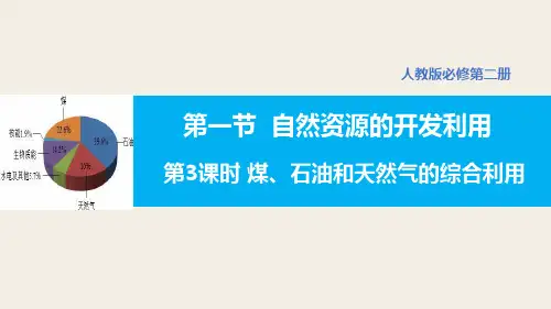 煤石油和天然气的综合利用课件高一下学期化学人教版