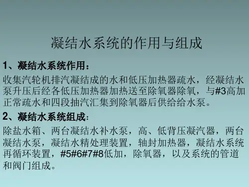 凝结水系统