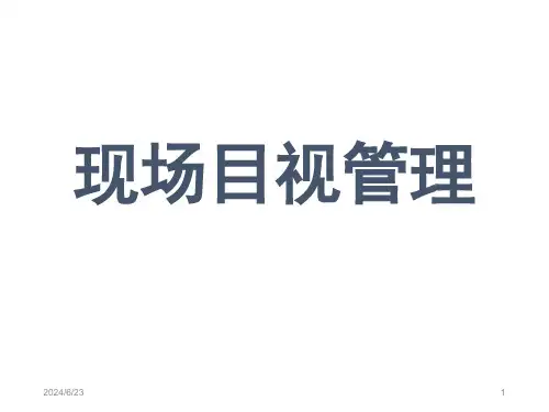 现场管理目视化