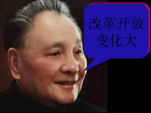 改革开放前后差异PPT