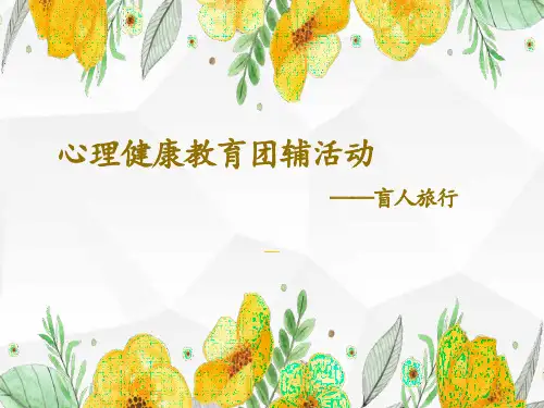 盲人旅行 课件-高中心理健康教育团辅活动