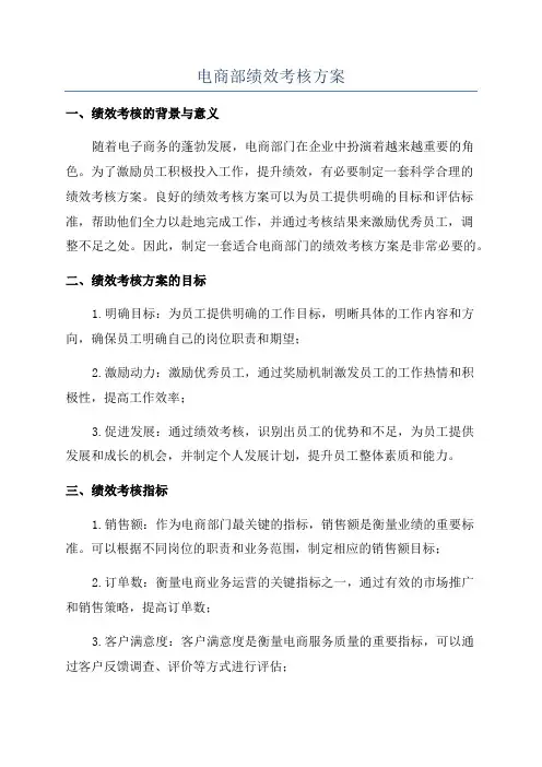 电商部绩效考核方案