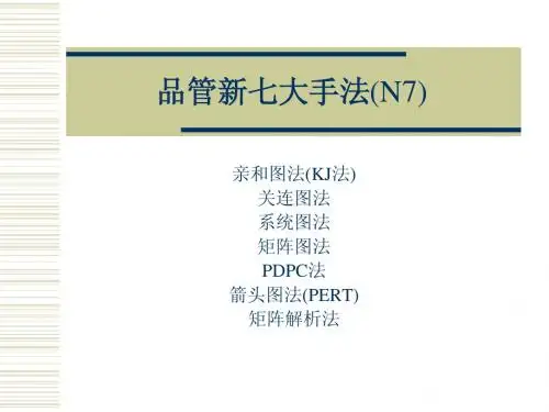 新QC七大手法