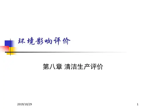 第八章 清洁生产评价.ppt