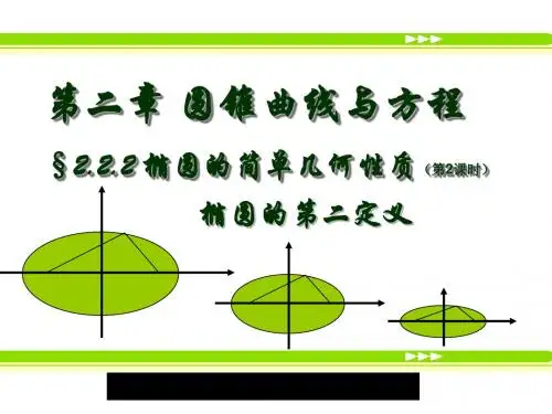 高中数学课件____2.2.2椭圆的简单几何性质2-第二定义