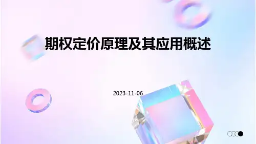 期权定价原理及其应用概述