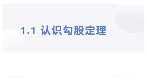 北师大版八年级上册探索勾股定理课件