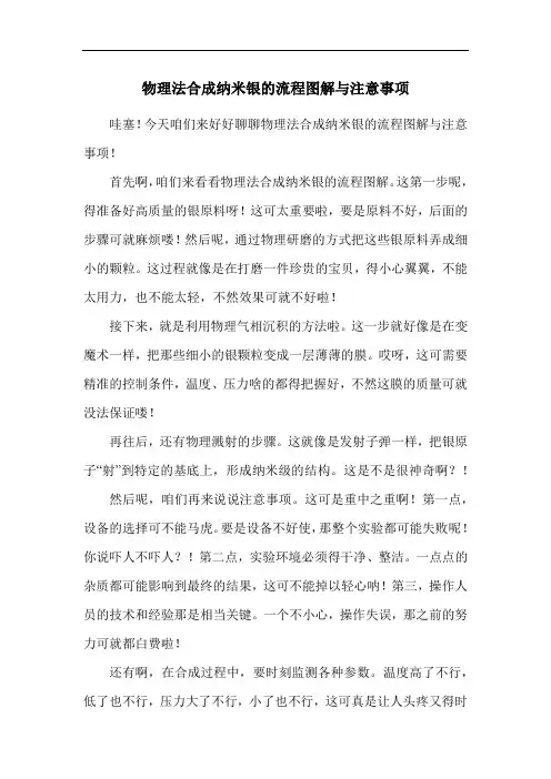 物理法合成纳米银的流程图解与注意事项
