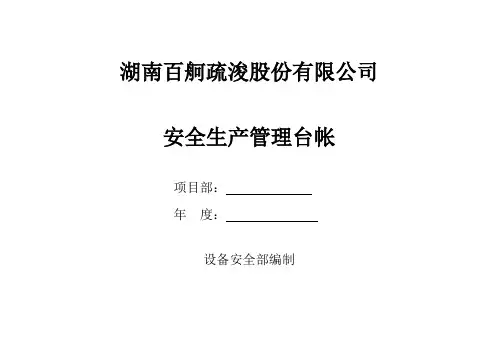 项目部安全台帐.doc