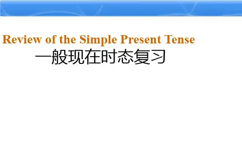 人教英语七年级下册一般现在时态复习(共19张PPT)