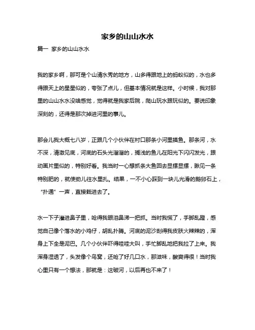作文《家乡的山山水水》