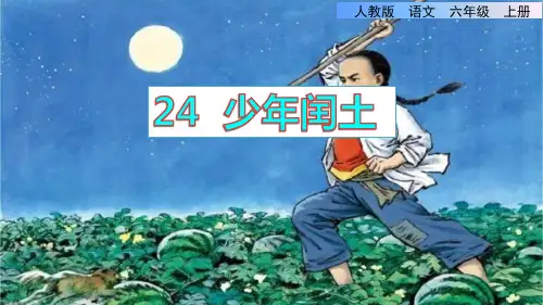 六年级上册语文课件-第24课《少年闰土》 人教部编版