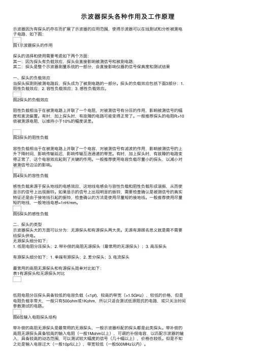 示波器探头各种作用及工作原理