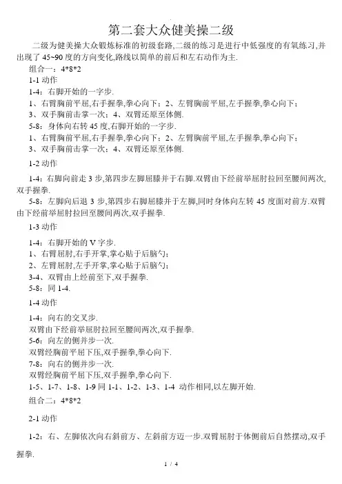 第二套健美操大众锻炼标准-二级