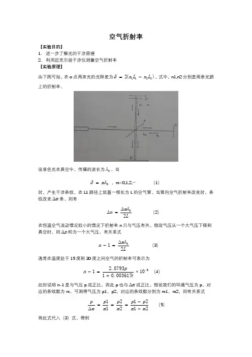空气折射率