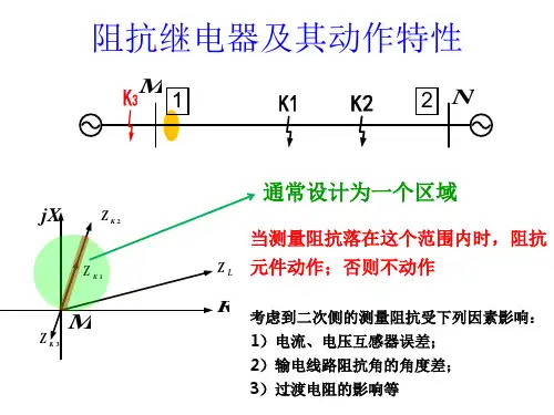 阻抗继电器及其动作特性