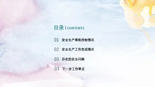 安全生产管理工作通用PPT模板