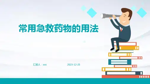常用急救药物用法PPT课件