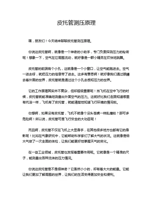皮托管测压原理