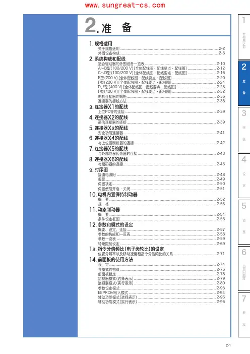 松下A6伺服电机说明书Part2